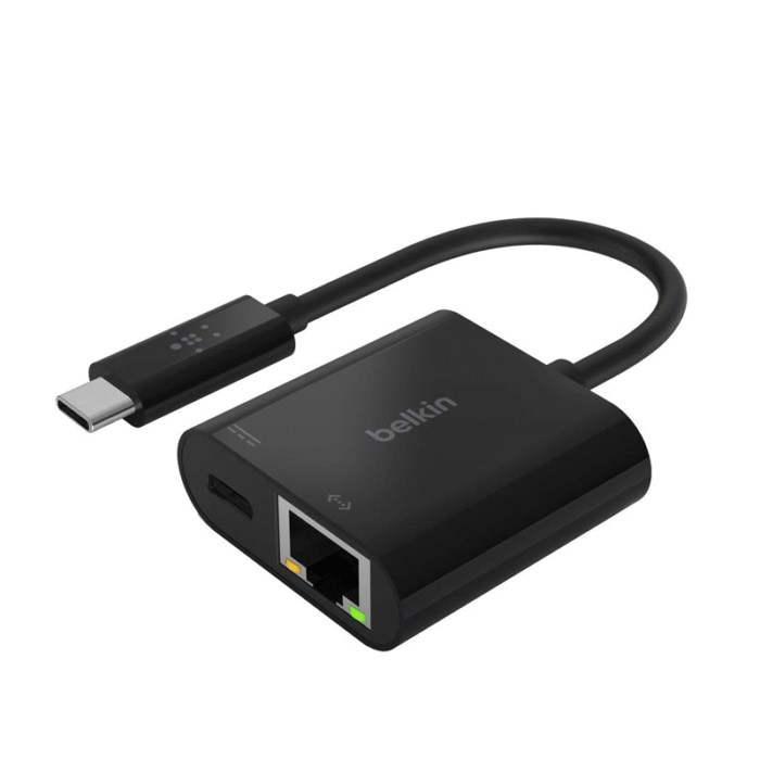 Belkin USB-C to Ethernet + Charge Adapter - Image 1